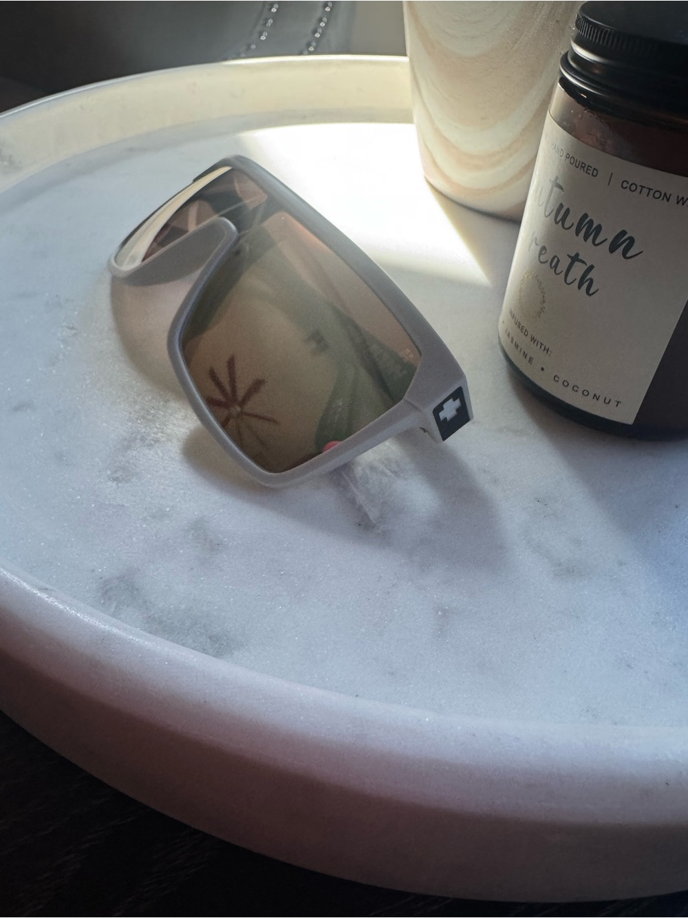 Like new spy sunglasses with happy lenses. Black and gray. - Picture 4 of 7